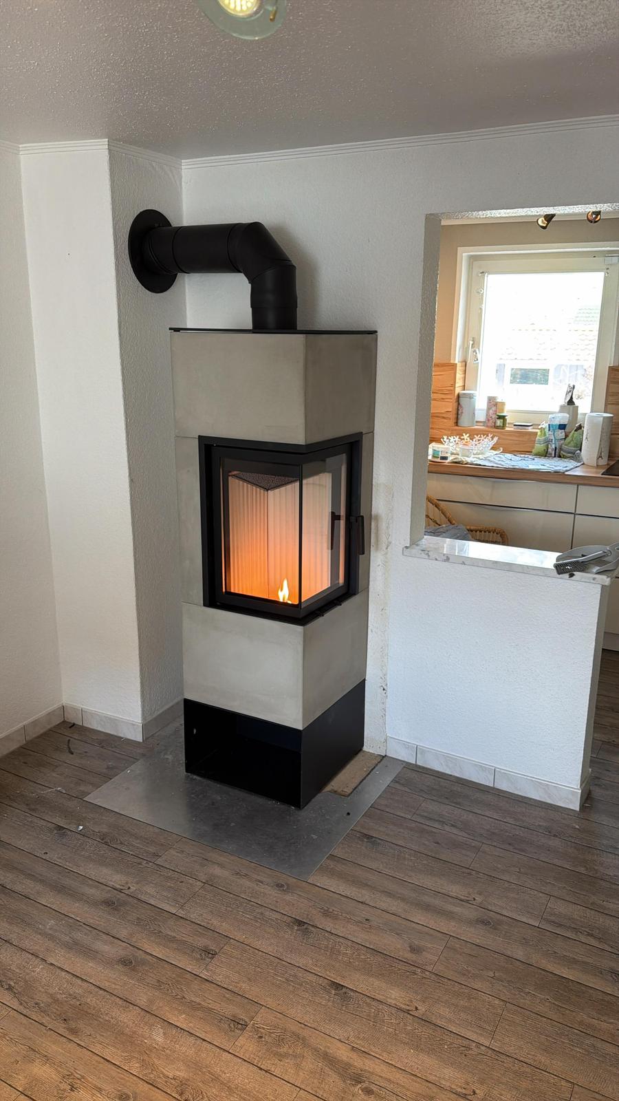 Neue Kamin-Installation - Fertigstellung